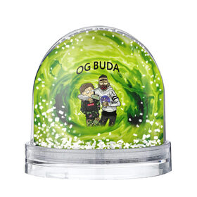 Снежный шар с принтом Репер - OG Buda , Пластик | Изображение внутри шара печатается на глянцевой фотобумаге с двух сторон | lil melon | og buda | seemee. | оджи буда | репер | рэп исполнитель | федук
