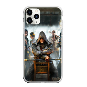 Чехол для iPhone 11 Pro Max матовый с принтом Assassin’s Creed Syndicate , Силикон |  | Тематика изображения на принте: black flag | brotherhood | chronicles | creed | game | origins | revelations | rogue | syndicate | unity | valhalla | альтаир | ассасин | игры | кинжал | пираты