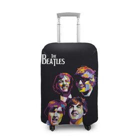 Чехол для чемодана 3D с принтом The Beatles , 86% полиэфир, 14% спандекс | двустороннее нанесение принта, прорези для ручек и колес | the beatles | великобритания | джон леннон | классика | легенды | музыка | пол маккартни | рок | рок группа