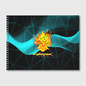 Альбом для рисования с принтом CYBERPUNK 2077 (S) , 100% бумага
 | матовая бумага, плотность 200 мг. | 2077 | cd projekt red | cyberpunk | cyberpunk 2077 | game | samurai | арт | будущее | видеоигра | игра | киберпанк | киберпанк 2077 | киборг | киборги