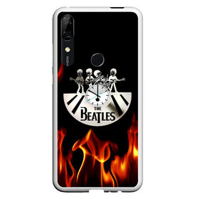 Чехол для Honor P Smart Z с принтом The Beatles , Силикон | Область печати: задняя сторона чехла, без боковых панелей | fire | the beatles | the beatles lettering | the beatles print | world day of the beatles | всемирный день the beatles | группа the beatles | музыкальная группа the beatles | надпись the beatles | огонь | принт the beatles