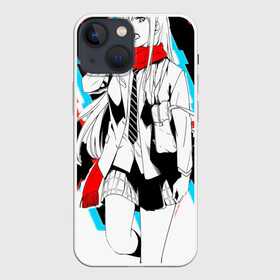 Чехол для iPhone 13 mini с принтом two XX run ,  |  | Тематика изображения на принте: 002 | 02 | darling in the franxx | zero two | zero two and hiro | любимый во франксе | милый во франксе | ноль два | франкс | хиро