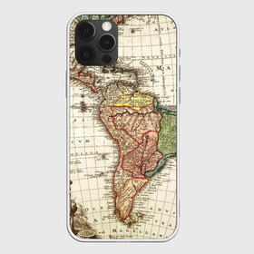 Чехол для iPhone 12 Pro Max с принтом ВИНТАЖНАЯ КАРТА , Силикон |  | america | geografic | map | tegunvteg | travel | америка | винтаж | география | долгота | карта | колумб | материк | океан | путешествия | суша | широта