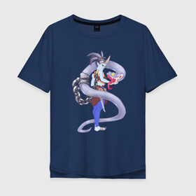 Мужская футболка хлопок Oversize с принтом Горгона , 100% хлопок | свободный крой, круглый ворот, “спинка” длиннее передней части | горгона | злодейка | змея | медуза
