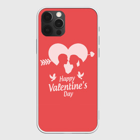 Чехол для iPhone 12 Pro Max с принтом С Днём Святого Валентина , Силикон |  | 14 февраля | love | valentines day | амур | валентинка | вторая половинка | день всех влюбленных | купидон | любовь | отношения | подарок любви | поцелуй | праздник любви | романтика | свидание | сердечки