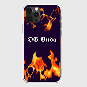 Чехол для iPhone 12 Pro Max с принтом OG Buda , Силикон |  | dark | fire | music | og buda | og buda lettering | og buda print | rap | rapper | rep lettering | rep print | музыка | надпись og buda | надпись рэп | огонь | принт og buda | принт рэп | рэп | рэпер | темный