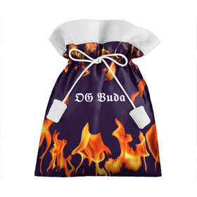 Подарочный 3D мешок с принтом OG Buda , 100% полиэстер | Размер: 29*39 см | dark | fire | music | og buda | og buda lettering | og buda print | rap | rapper | rep lettering | rep print | музыка | надпись og buda | надпись рэп | огонь | принт og buda | принт рэп | рэп | рэпер | темный