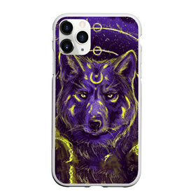 Чехол для iPhone 11 Pro Max матовый с принтом Волшебный Волк , Силикон |  | animals | wolf | волк | волки | животные | звери | зверь | магия | одиночество | одиночка | пёс | собака