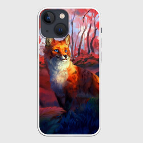 Чехол для iPhone 13 mini с принтом Рыжая лиса ,  |  | fox | foxy | животное | звери | лиса | лисенок | лисичка | милая | рыжая | фокс