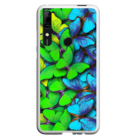 Чехол для Honor P Smart Z с принтом Радужные бабочки , Силикон | Область печати: задняя сторона чехла, без боковых панелей | абстракция | бабочки | градиент | неон | природа | радуга | узор | фон | яркий узор