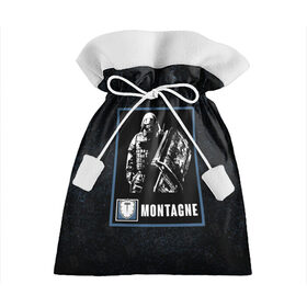 Подарочный 3D мешок с принтом Montagne , 100% полиэстер | Размер: 29*39 см | montagne | r6s | rainbow six siege | монтажник | монтанье | оперативник | персонаж