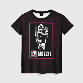 Женская футболка 3D с принтом Mozzie , 100% полиэфир ( синтетическое хлопкоподобное полотно) | прямой крой, круглый вырез горловины, длина до линии бедер | mozzie | r6s | rainbow six siege | моззи | оперативник | персонаж