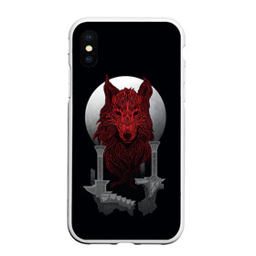 Чехол для iPhone XS Max матовый с принтом Луна и волк , Силикон | Область печати: задняя сторона чехла, без боковых панелей | animals | wolf | волк | волки | животные | звери | зверь | одиночество | одиночка | пёс | собака