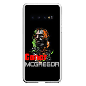 Чехол для Samsung Galaxy S10 с принтом McGregor , Силикон | Область печати: задняя сторона чехла, без боковых панелей | conor mcgregor | conor mcgregor lettering | fighter | ireland | irish flag | print conor mcgregor | ufc | ufc fighter | боец | боец ufc | ирландия | ирландский флаг | конор макгрегор | надпись конор макгрегор | принт конор макгрегор