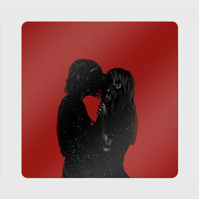 Магнит виниловый Квадрат с принтом Kiss , полимерный материал с магнитным слоем | размер 9*9 см, закругленные углы | Тематика изображения на принте: 14 февряля | amor | kiss | love | love you | my love | valentine | валентин | люблю | любовь | отношения | пара | поцелуй | я люблю