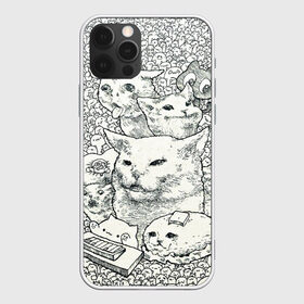 Чехол для iPhone 12 Pro Max с принтом Коты мемы кошки , Силикон |  | киса | киска | коты | кошечки | кошка | кошки | мем | мем кот и девушки | мем с котом | мем с кошкой | мемы