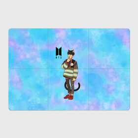 Магнитный плакат 3Х2 с принтом BTS Cat , Полимерный материал с магнитным слоем | 6 деталей размером 9*9 см | bts | k pop | kpop | rm | аниме | бтс | ви | джей хоуп | джонгук | кпоп | сюга | чимин | чин | япония