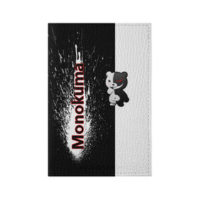 Обложка для паспорта матовая кожа с принтом Monokuma , натуральная матовая кожа | размер 19,3 х 13,7 см; прозрачные пластиковые крепления | monokuma | игра | медведь | монокума | плюшевый | робот