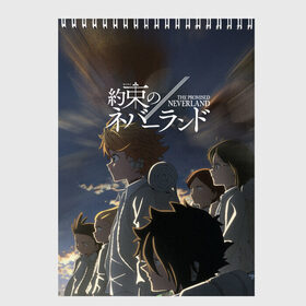 Скетчбук с принтом The promised neverland (Z) , 100% бумага
 | 48 листов, плотность листов — 100 г/м2, плотность картонной обложки — 250 г/м2. Листы скреплены сверху удобной пружинной спиралью | promised neverland | the promised neverland | yakusoku no neverland | неверленд | обещанная страна | обещанная страна грёз | обещанный неверленд | якусоку но нэба