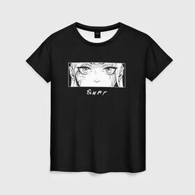 Женская футболка 3D с принтом CyberSnap , 100% полиэфир ( синтетическое хлопкоподобное полотно) | прямой крой, круглый вырез горловины, длина до линии бедер | anime | cyberpunk | snap | snap collection | аниме | глаза | киберпанк