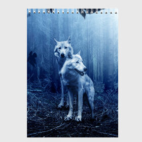 Скетчбук с принтом Волки , 100% бумага
 | 48 листов, плотность листов — 100 г/м2, плотность картонной обложки — 250 г/м2. Листы скреплены сверху удобной пружинной спиралью | animals | wolf | волк | волки | животные | звери | зверь | луна | одиночество | одиночка | пёс | собака