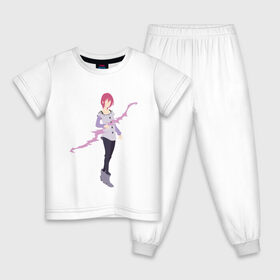 Детская пижама хлопок с принтом Гаутер , 100% хлопок |  брюки и футболка прямого кроя, без карманов, на брюках мягкая резинка на поясе и по низу штанин
 | anime | the seven deadly sins | аниме | гаутер | мультик