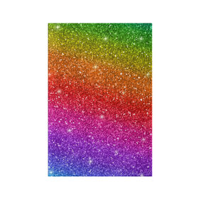 Обложка для паспорта матовая кожа с принтом Блестки радуги , натуральная матовая кожа | размер 19,3 х 13,7 см; прозрачные пластиковые крепления | абстракция | блеск | блестки | блестяжки | блестяшки | градиент | радуга | узор | фон | яркий узор
