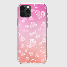 Чехол для iPhone 12 Pro Max с принтом Сердечки , Силикон |  | 8 марта | love | девочки | женская | любовь | подружке | сердечки