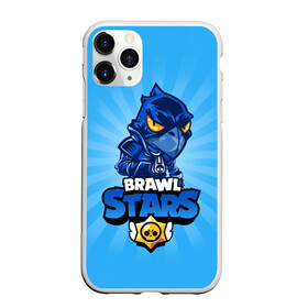 Чехол для iPhone 11 Pro матовый с принтом ворон , Силикон |  | brawl stars | bull | colt | crow | leon | stars | берли | бо | бравл старс | брок | ворон | джесси | динамайк | дэррил | кольт | леон | мортис | нита | пайпер | пенни | поко | пэм | рикошет | спайк | фрэнк | шелли | эль примо