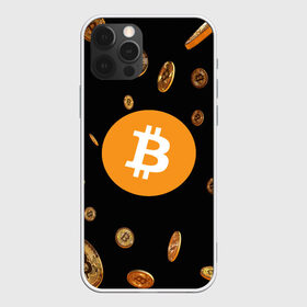 Чехол для iPhone 12 Pro Max с принтом BITCOIN , Силикон |  | bitcoin | btc | биткоин | валюта | деньги | криптовалюта