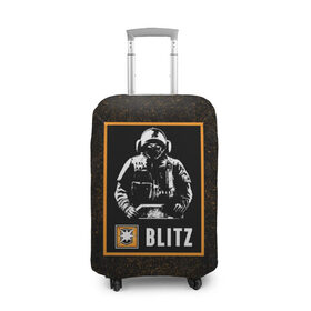 Чехол для чемодана 3D с принтом Blitz , 86% полиэфир, 14% спандекс | двустороннее нанесение принта, прорези для ручек и колес | blitz | r6s | rainbow six siege | блиц | оперативник | персонаж