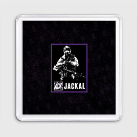 Магнит 55*55 с принтом Jackal , Пластик | Размер: 65*65 мм; Размер печати: 55*55 мм | jackal | r6s | rainbow six siege | оперативник | персонаж