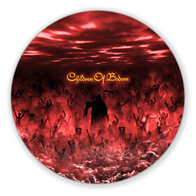 Коврик для мышки круглый с принтом Children of Bodom , резина и полиэстер | круглая форма, изображение наносится на всю лицевую часть | cobhc | death | metal | дым | концерт | метал | рок | толпа