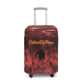 Чехол для чемодана 3D с принтом Children of Bodom , 86% полиэфир, 14% спандекс | двустороннее нанесение принта, прорези для ручек и колес | cobhc | death | metal | дым | концерт | метал | рок | толпа