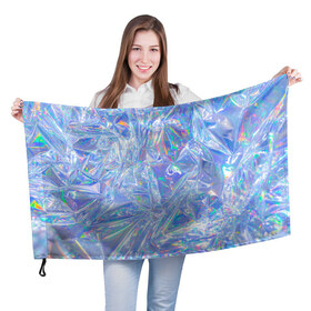 Флаг 3D с принтом 3d ice glitch , 100% полиэстер | плотность ткани — 95 г/м2, размер — 67 х 109 см. Принт наносится с одной стороны | 3d | 3д | glitch | ice | блеск | блестки | глитч | глич | лед | мятая | пакет | свечение