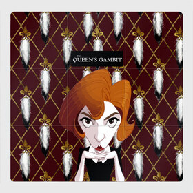 Магнитный плакат 3Х3 с принтом Queens Gambit Ход Королевы , Полимерный материал с магнитным слоем | 9 деталей размером 9*9 см | the queens gambit | бэт хармон | королева | милая девушка | рыжая | рыжая девушка | сериал | сериал про шахматы | ход королевы | шахматы | элизабет хармон