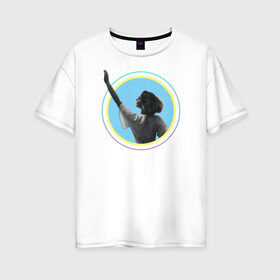 Женская футболка хлопок Oversize с принтом Прощай, 2020 , 100% хлопок | свободный крой, круглый ворот, спущенный рукав, длина до линии бедер
 | Тематика изображения на принте: 