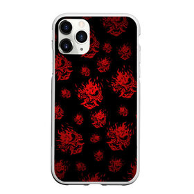 Чехол для iPhone 11 Pro матовый с принтом RED SAMURAI PATTERN , Силикон |  | Тематика изображения на принте: 2019 | cd project red | cyberpunk 2077 | cyberpunk fashion | hacker | keanu reeves | maelstrom | militech | night city | quadra | samurai | samurai cyberpunk 2077 | sci fi | trauma team | v | ви | киану ривз | киберпанк 2077 | логотип | роботы | 