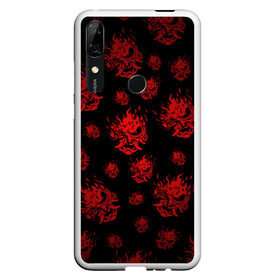 Чехол для Honor P Smart Z с принтом RED SAMURAI PATTERN , Силикон | Область печати: задняя сторона чехла, без боковых панелей | 2019 | cd project red | cyberpunk 2077 | cyberpunk fashion | hacker | keanu reeves | maelstrom | militech | night city | quadra | samurai | samurai cyberpunk 2077 | sci fi | trauma team | v | ви | киану ривз | киберпанк 2077 | логотип | роботы | 