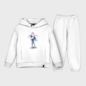 Детский костюм хлопок Oversize с принтом Современная Кэ Цин ,  |  | аниме девочка | аниме девушка | арт | гипостазис | девочка | девушка | куб | кубы | кэ цин | рисунок | электро | электро гипостазис