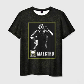 Мужская футболка 3D с принтом Maestro , 100% полиэфир | прямой крой, круглый вырез горловины, длина до линии бедер | maestro | r6s | rainbow six siege | маэстро | оперативник | персонаж