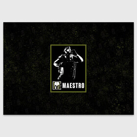 Поздравительная открытка с принтом Maestro , 100% бумага | плотность бумаги 280 г/м2, матовая, на обратной стороне линовка и место для марки
 | maestro | r6s | rainbow six siege | маэстро | оперативник | персонаж