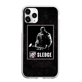 Чехол для iPhone 11 Pro матовый с принтом Sledge , Силикон |  | r6s | rainbow six siege | sledge | оперативник | персонаж | следж