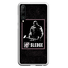 Чехол для Honor P30 с принтом Sledge , Силикон | Область печати: задняя сторона чехла, без боковых панелей | r6s | rainbow six siege | sledge | оперативник | персонаж | следж