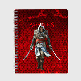 Тетрадь с принтом Assassin’s Creed , 100% бумага | 48 листов, плотность листов — 60 г/м2, плотность картонной обложки — 250 г/м2. Листы скреплены сбоку удобной пружинной спиралью. Уголки страниц и обложки скругленные. Цвет линий — светло-серый
 | action adventure | action rpg | creed | игра | мультиплатформенная | паркур | стелс
