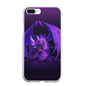 Чехол для iPhone 7Plus/8 Plus матовый с принтом Cunning dragon , Силикон | Область печати: задняя сторона чехла, без боковых панелей | dragon | magic | дракон | магия | фэнтези