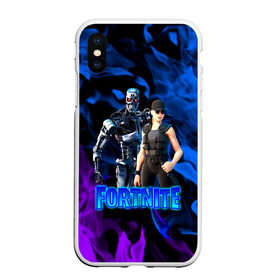 Чехол для iPhone XS Max матовый с принтом Fortnite T-800 Sarah , Силикон | Область печати: задняя сторона чехла, без боковых панелей | fortnite | heroes | logo game | marshmallow | marshmello | sarah | sarah connor | t 800 | terminator | битва | бойцы | игра | карась | логотипы игр | маршмеллоу | персонажи игр | робот | сара коннор | терминатор | фортнайт