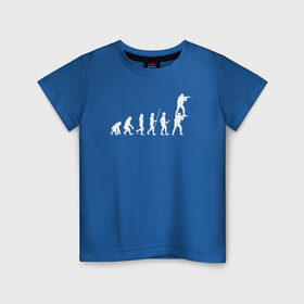 Детская футболка хлопок с принтом EVOLUTION , 100% хлопок | круглый вырез горловины, полуприлегающий силуэт, длина до линии бедер | 16 | counterstrike | csgo | evolution | global offensive | memes | source | ксго | подсадка | прогресс | развитие | эволюция