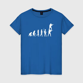 Женская футболка хлопок с принтом EVOLUTION , 100% хлопок | прямой крой, круглый вырез горловины, длина до линии бедер, слегка спущенное плечо | 16 | counterstrike | csgo | evolution | global offensive | memes | source | ксго | подсадка | прогресс | развитие | эволюция