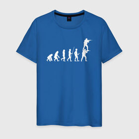 Мужская футболка хлопок с принтом EVOLUTION , 100% хлопок | прямой крой, круглый вырез горловины, длина до линии бедер, слегка спущенное плечо. | 16 | counterstrike | csgo | evolution | global offensive | memes | source | ксго | подсадка | прогресс | развитие | эволюция